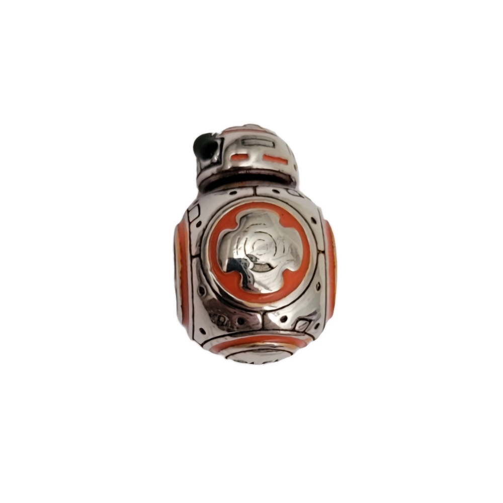 Sterling Silver 925 Star Wars BB-8 Robot Bracelet Charm - Picture 3 of 6